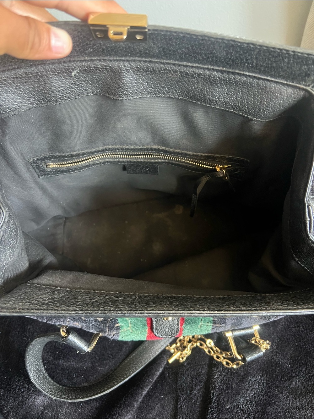 Gucci Guccissima Velvet Mini Boston Bag Gold - Picture 7 of 11